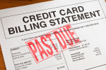 past due credit card bill